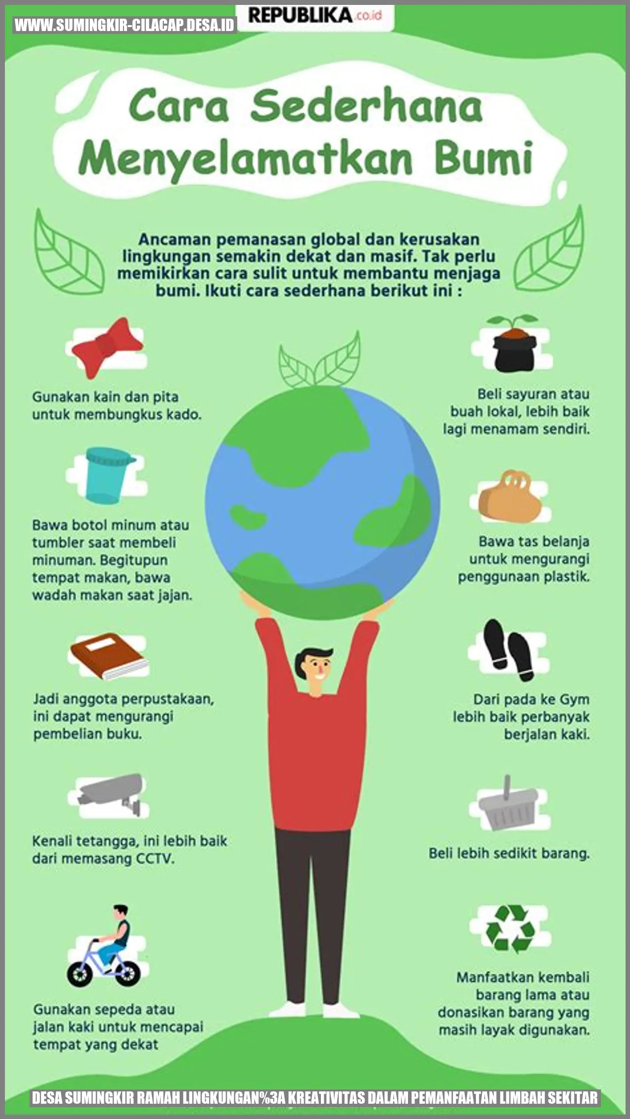 Desa Sumingkir Kreatif dengan Limbah Sekeliling