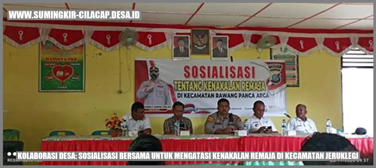 Kolaborasi Desa: Sosialisasi Bersama untuk Mengatasi Kenakalan Remaja di Kecamatan Jeruklegi