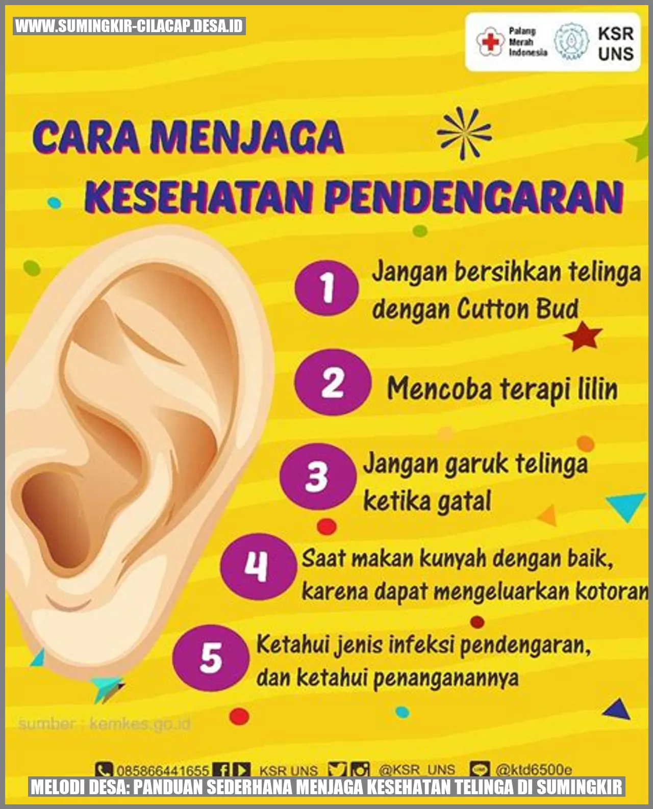 Gambar Panduan Sederhana Menjaga Kesehatan Telinga di Sumingkir