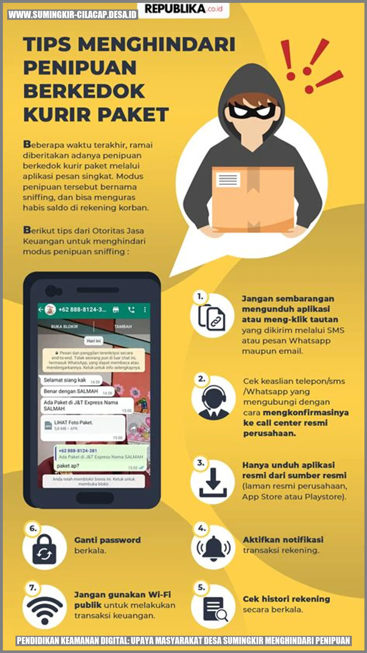 Pendidikan Keamanan Digital: Upaya Masyarakat Desa Sumingkir Menghindari Penipuan