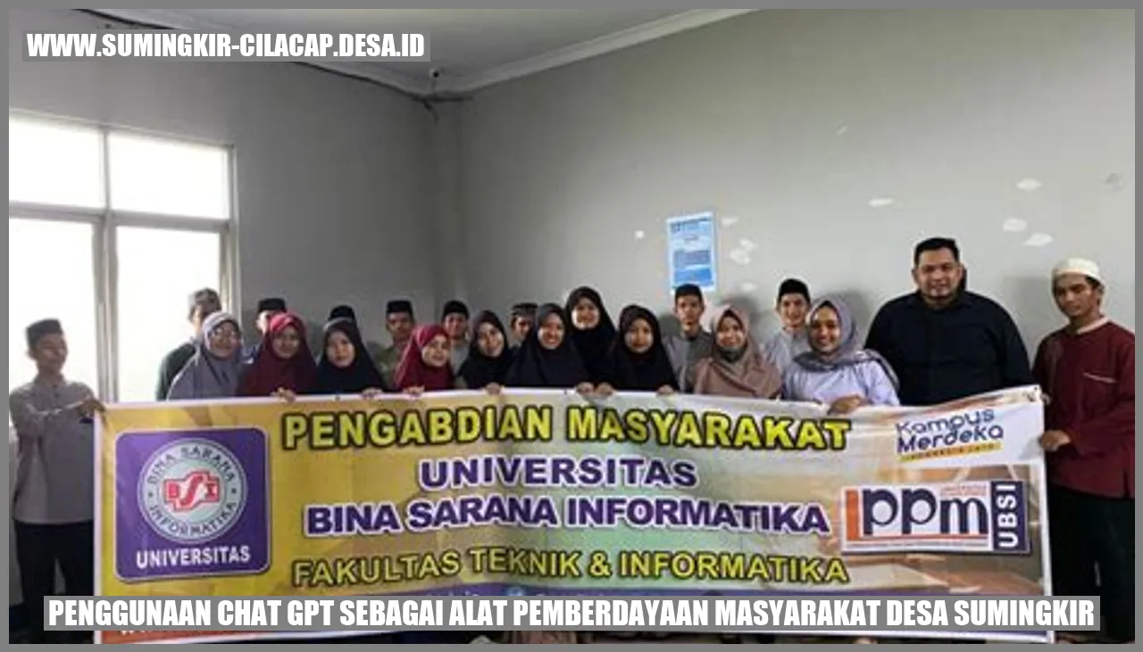 Penggunaan Chat GPT sebagai Alat Pemberdayaan Masyarakat Desa Sumingkir