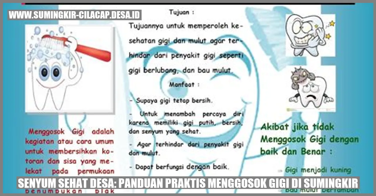 Senyum Sehat Desa: Panduan Praktis Menggosok Gigi di Sumingkir